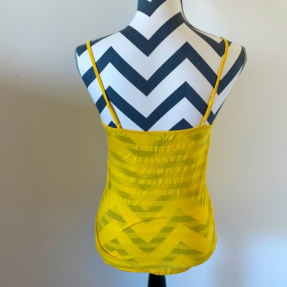Express Yellow Striped Tank - Picture 4 of 5